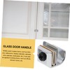 Tofficu 4Pcs Zinc Alloy Glass Door Knob Replacement Non Slip