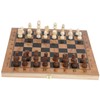 3 in 1 MultiFunctional Folding Wooden Chess Checkers Board Game