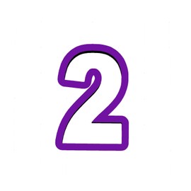 Number Two Cookie Cutter