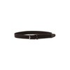 Beams Heart Men's Leather Belt, Mesh Elastic Belt, Braun