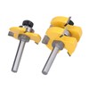 Tongue Groove Router Bit Set Adjustable T Shape 3 Teeth