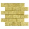 TGKG-01 Gold 2x4 Glass Mosaic Tile Sheet Subway Tile -Kitchen