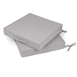 Ylymence Patio Chair Cushions Set of 2 Waterproof Outdoor Chair Cushions for Patio Furniture with Handle and Ties Outdoor Seat Cushions