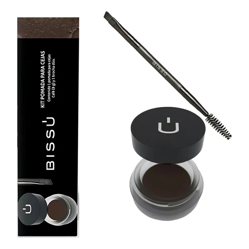 Kit Pomada Pará Cejas Bissu Tonos Color Café