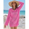 ANRABESS Women Swimsuit Crochet Swim Cover Up Summer Bathing Suit