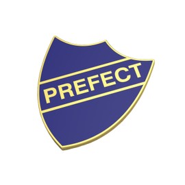 Generic Prefect Shield School Badges, Metal, Pack of 4, Available in Blue, Green and Red (Blue)