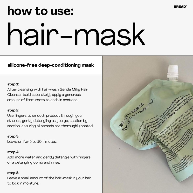 Bread Deep Conditioning Hair Mask, Cruelty Free, 345 ml (Pack