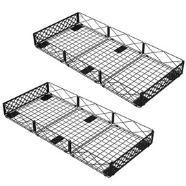 NADAMOO Large Under Bed Storage with Wheels, Low Profile Rolling Under Bed Storage Containers，Foldable Metal Under the Bed Organizer Bins for Bedroom，2 Packs