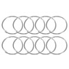 sourcing map 24Pcs 2 Inch Shower Curtain Rings Rustproof Metal