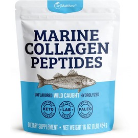 Marine Collagen Peptides Powder – Hydrolyzed Wild-Caught Fish Protein for Hair, Skin, Nails & Joint Support, Beauty Supplement for Women & Men