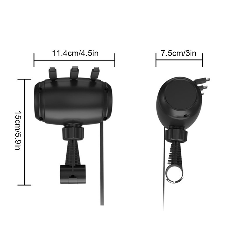 AIXXCUVQ Stylish Car Headrest Rear Seat Three-in-One Charging Station Three