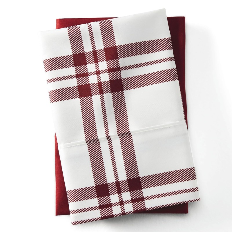 Stoneberry Home Plaid Microfiber 2-pk. Sheet Set