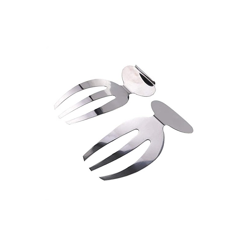 2 Salad Hands stainless Steel Salad Servers Kitchen Helper Pasta