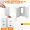 Tellegloww 4 Pack Safety Outlet Cover Box Wall Outlet Cover