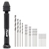 FiLwW Pin Vise Hand Drill, 20 Pieces Hand Drill Bits
