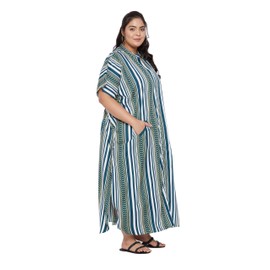 Gypsie Blu Women Summer Beach Cover Up Kaftan Maxi Dress Stylish Kimono for Ladies