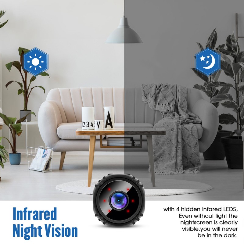 Wifi Mini Camera 1080P HD Video Night Vision Camera Surveillance