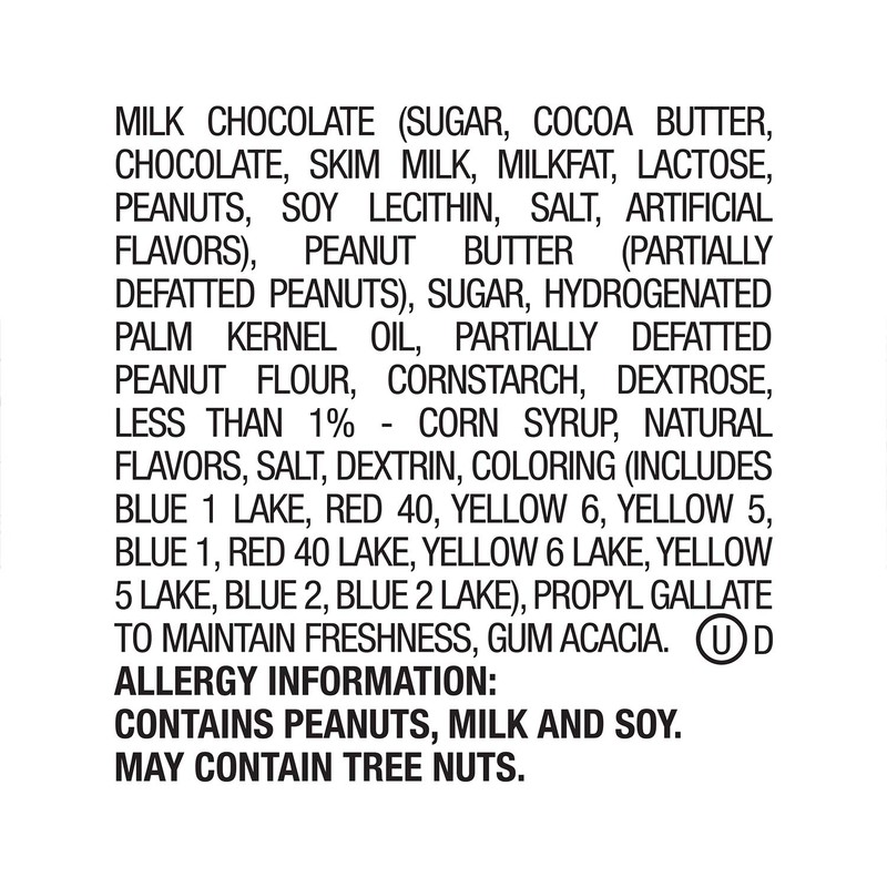 M&M'S Peanut Butter Chocolate Candy, Singles Size, 1.63-Ounce 24-Count Box