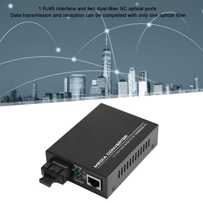 Carrier Class Gigabit Dual Fiber Single Mode SC Fiber Optic