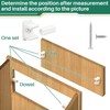 Juexica 16 Pairs False Cabinet Front Clip False Front Clips