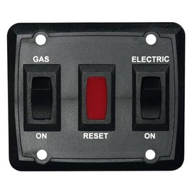 12V Black Dual Water Heater Switch For Gas Electric Suburban Models