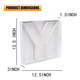 SHENGHE 12" Fillable Cardboard Letter Charcuterie Gift Cupcake Box With Cover Sweets Packaging (Y)