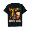 Students Brainrot Wear Backpack Back to School Funny Meme T-Shirt