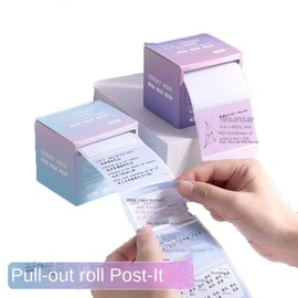 Aesthetic Memo Stickers to Do List Lovely Journal Agenda Pull Out Roll Note Stickers Cartoon Drawer Self-Stick Notepads Scrapbook