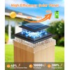 ENSLI 4x4 Solar Post Cap Lights Outdoor, 6 Pack Fence