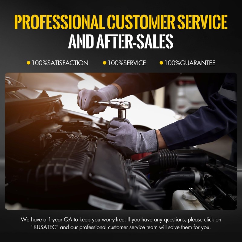 KUSATEC 9-4200SA Engine Timing Chain Kit w/Chain Tensioner Guide Rail