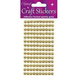 ELEGANZA Pearls, Synthetic Material, Gold, 16.5 x 7.6 x 0.3 cm