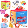 JoyCat Mystery Soft Box with 10 Sensory Objects, Rattle, Crinkle