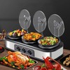 Kiss the Water Triple Slow Cooker, 3 * 1.5 QT