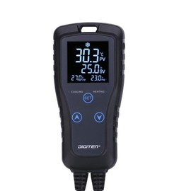 Digital Temperature Controller 2 Stage Thermostat Outlet Heating and Cooling Mode for Chest/Freezer/Refrigerator/Hombrew Fermenter/Greenhouse 110V/10A/1100W