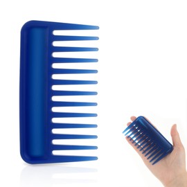Mini Detangling Comb, 4 Inch Small Wide Tooth Comb Shower Comb Portable Purse Comb Portable Travel Comb Pocket Curly Hair Comb Styling Comb Plastic Big Tooth Comb Wet Comb for Women, No Handle Design