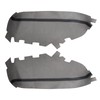 NLQR 2Pcs Front Door Panels Armrest Cover Leather Black Compatible