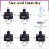 Swpeet 30Pcs 5 Sizes Thermal Circuit Breaker with Quick Connect
