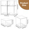 MINMUNJIU Baby Bottle Organizer, 4 Pack Clear Space-Saving Stackable Drawer