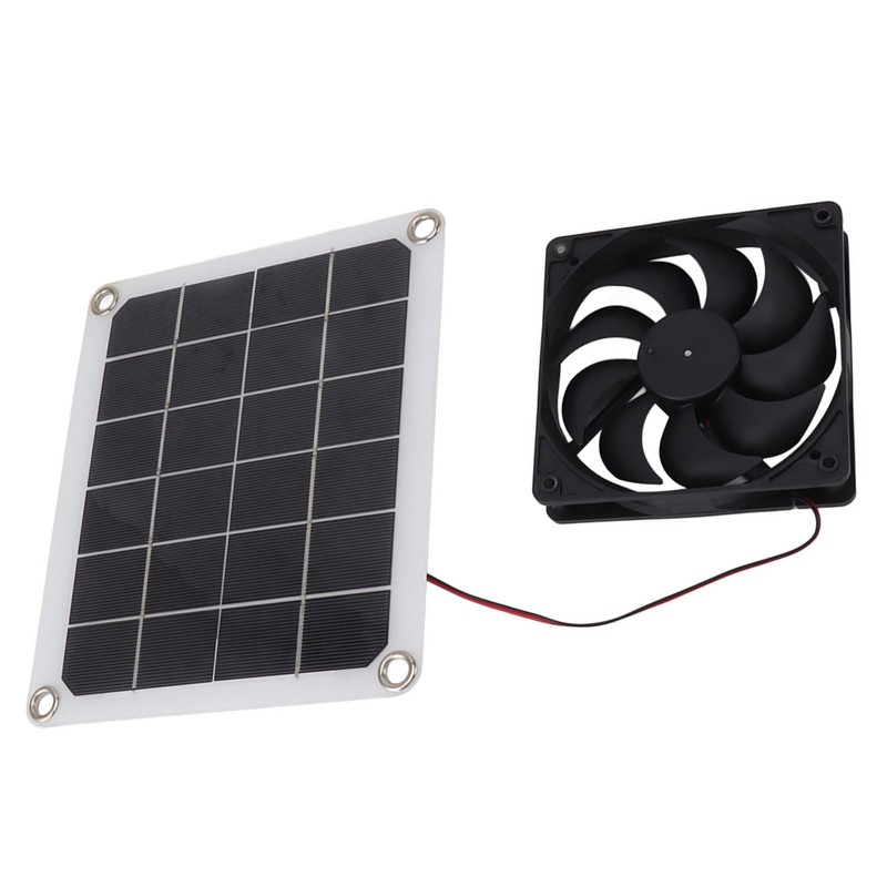 10W Solar Panel Exhaust Fan Waterproof Solar Powered Attic Ventilator