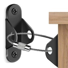 Link Stopper, Fall Prevention Hardware, Earthquakeproof Metal Fittings, Set of 6, Furniture Fall Prevention Goods Set, Load Capacity 661.1 lbs (300 kg), Strong Type, Inconspicuous and Chunky