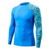 ADOREISM - Camisetas de natación de compresión para hombre con