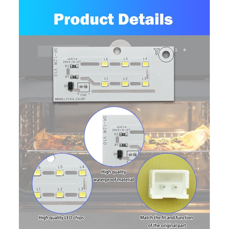 Microwave LED Light Board Replacement Fits for Frigidaire IKEA Electrolux