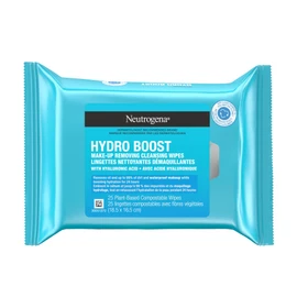 Neutrogena Hydro boost make-up removing cleansing wipes made with hydrating hyaluronic acid, 25 count