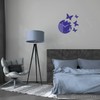 Round and modern butterfly wall clock with no tick sound