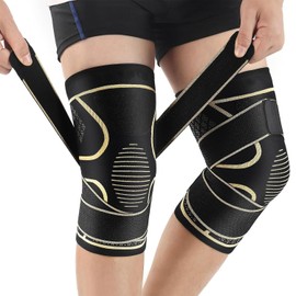 Rodillera Ortopédica Ajustable 2 Piezas para Hombre y Mujer - Soporte para Menisco, Ligamentos, Tendinitis y Dolor Rotuliano - Rodilleras de...       