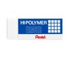 Pentel Hi-Polymer Plastic Rubbers Erasers - White - ZEH10 -