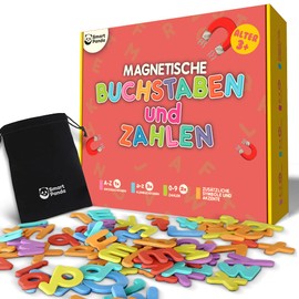 Smart Panda Magnetic Letters and Numbers for Kids - Magnetic Alphabet Set - Fridge Magnets for Kids, ABC Learning Games for Toddlers to Spell Learning, Reading and Practice Phonetics