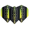 RED DRAGON Hardcore XT Yellow Triple Dart Flights - 4