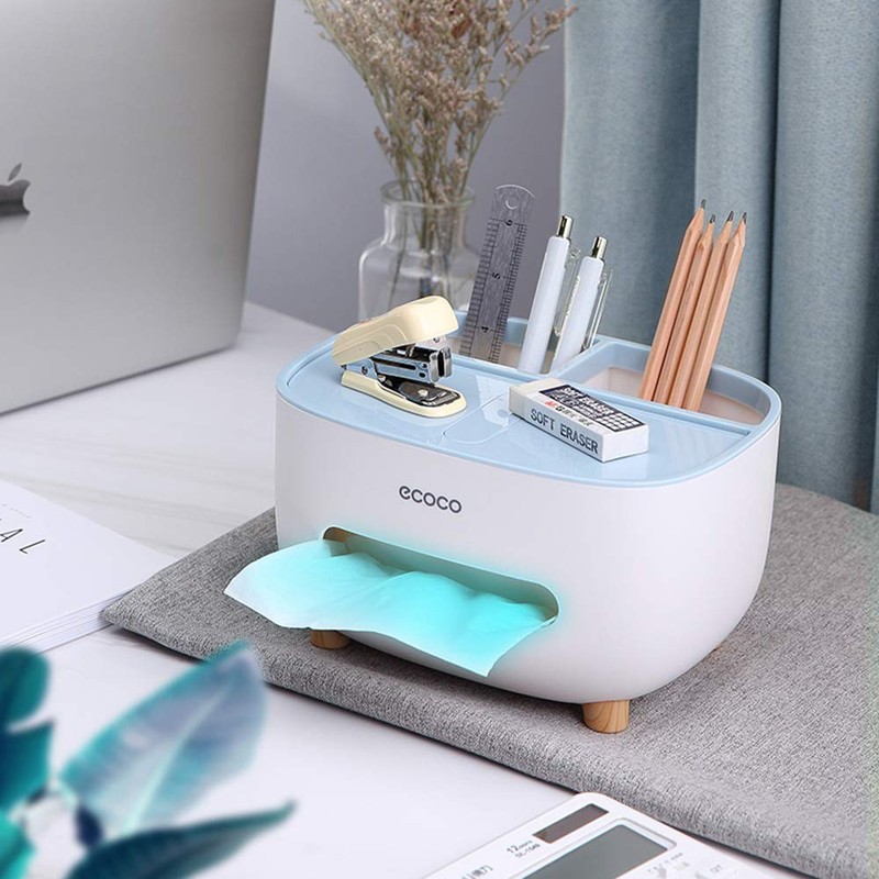 MHTECH Tissue Box, PVC Tissue Box, Multifunctional Box, Pen Holder,