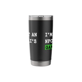 Funny AI Artificial Intelligence NPC In AI's Game Stainless Steel Insulated Tumbler
